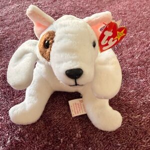 Ty Butch Beanie Baby Bull Terrier Plush With Tags